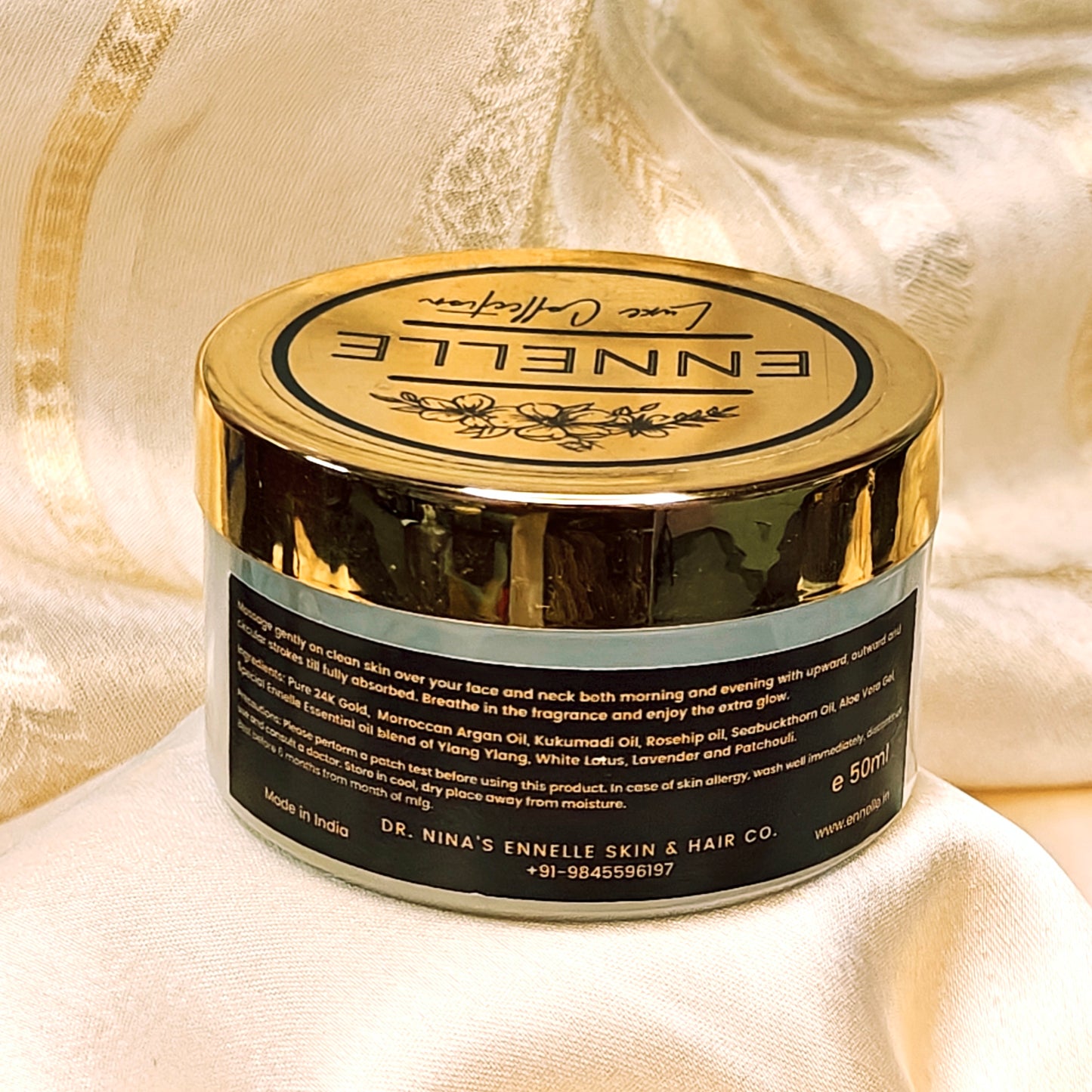 Gold Glow Gel - 24K Pure Gold Lightweight Gel Moisturiser 50ml
