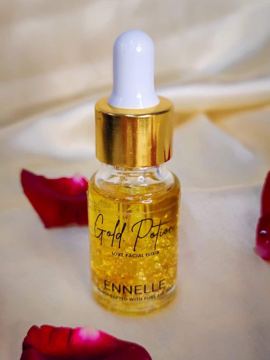 24K Pure Gold Luxe Facial Elixir - Gold Potion – Ennelle Skin & Hair Co.